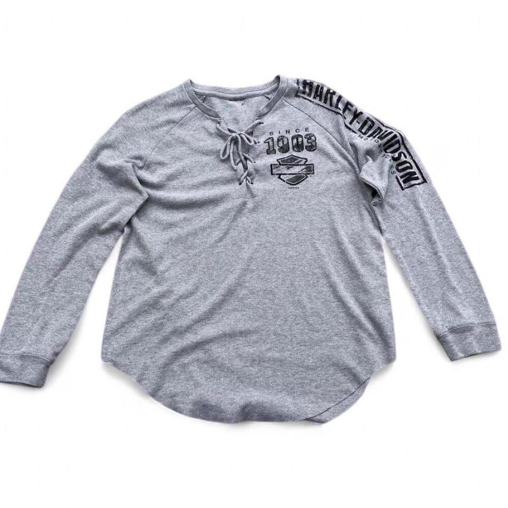 Harley-davidson Women's Grey Shirt